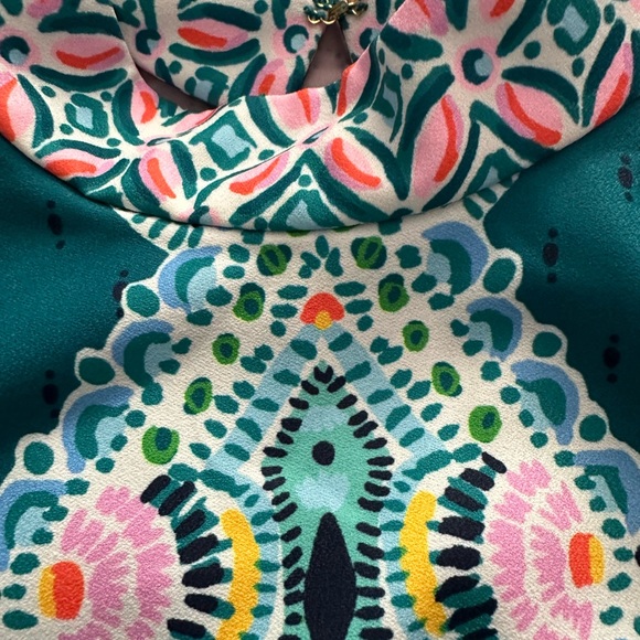 NWT LILLY PULITZER BRANDI SHIFT DRESS SIZE 4 VALENCIA TEAL RAIN FOREST ENGINEERE - Picture 11 of 16